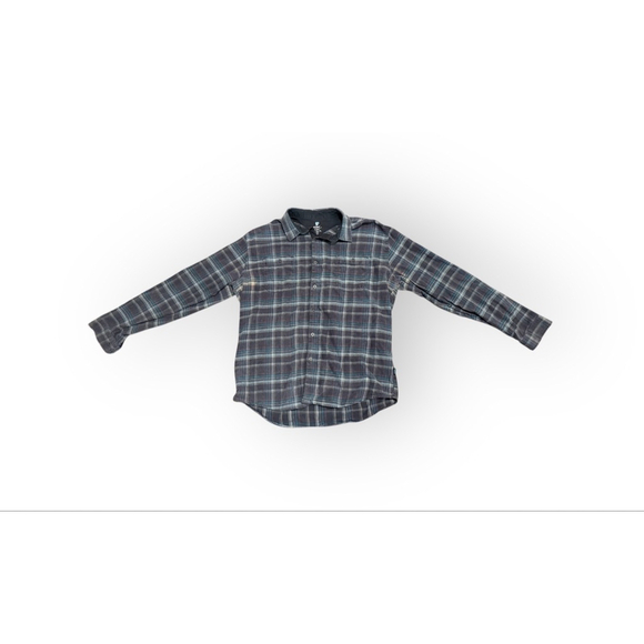 KÜHL Mens Grey/Blue Plaid Casual Button Down Pocket Shirt Sz XXLarge​ - Picture 2 of 8